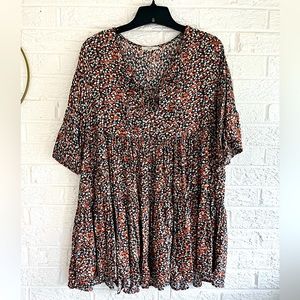 Light floral boho style babydoll top/dress by Easel